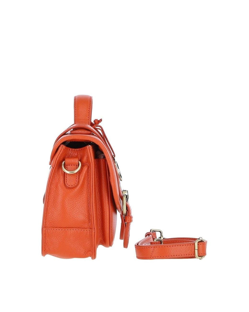Ashwood Leather Orange Stylish Real Leather Large Satchel Bag