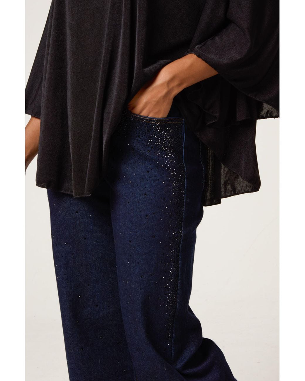 Blue Vanilla Blue Rhinestone Jeans