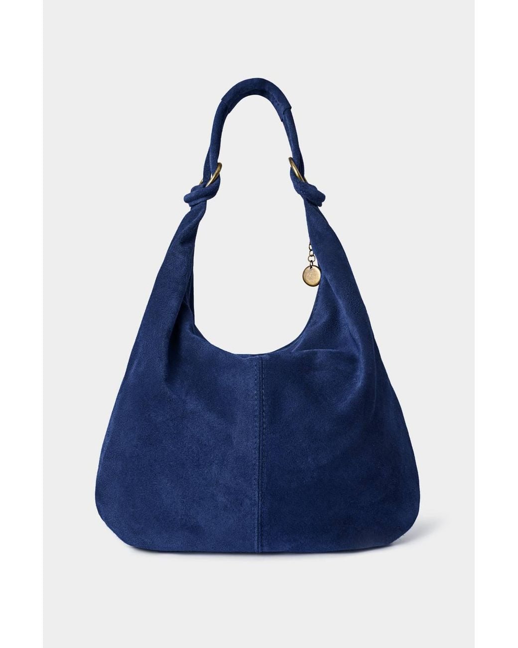 Joe Browns Blue Slouch Shoulder Strap Suede Bag