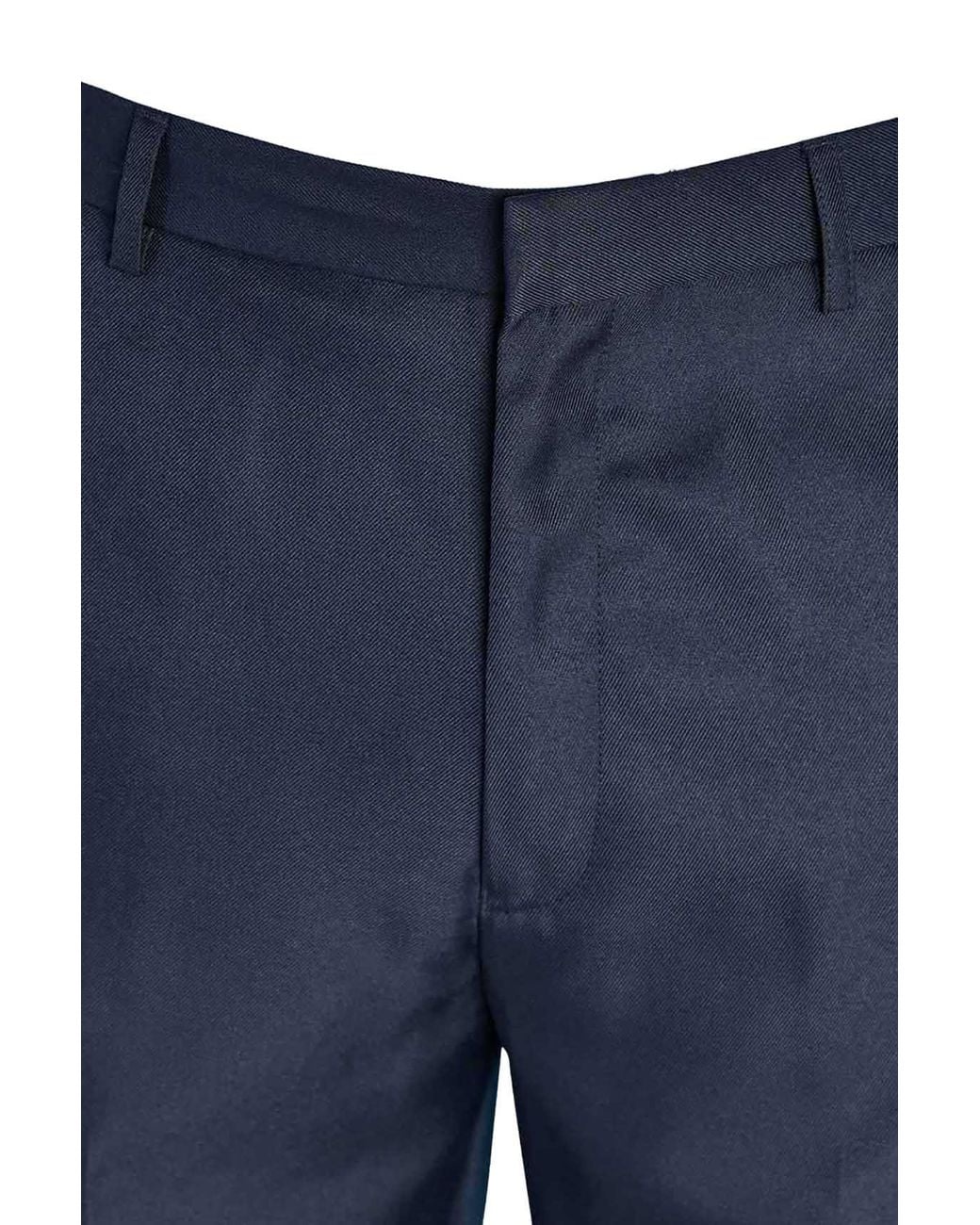 Chums Blue Smart Casual Formal Trousers for men