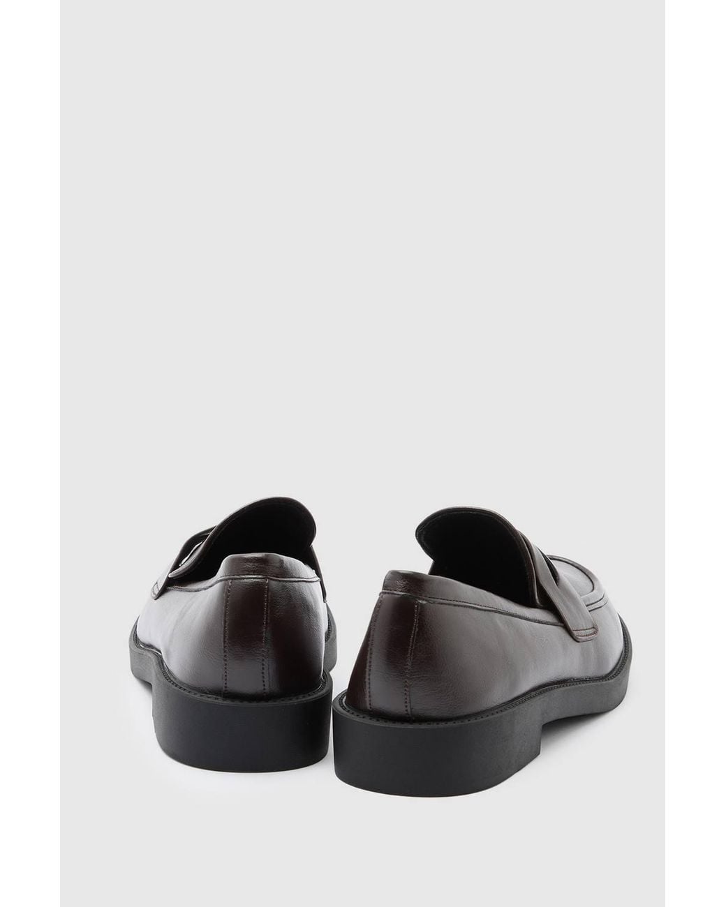 Wallis Blue Kayley Faux Leather Chunky Loafers