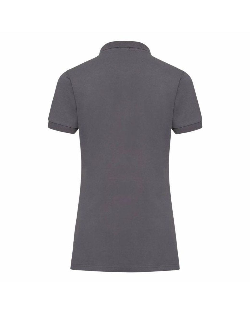 Russell Gray Stretch Short Sleeve Polo Shirt