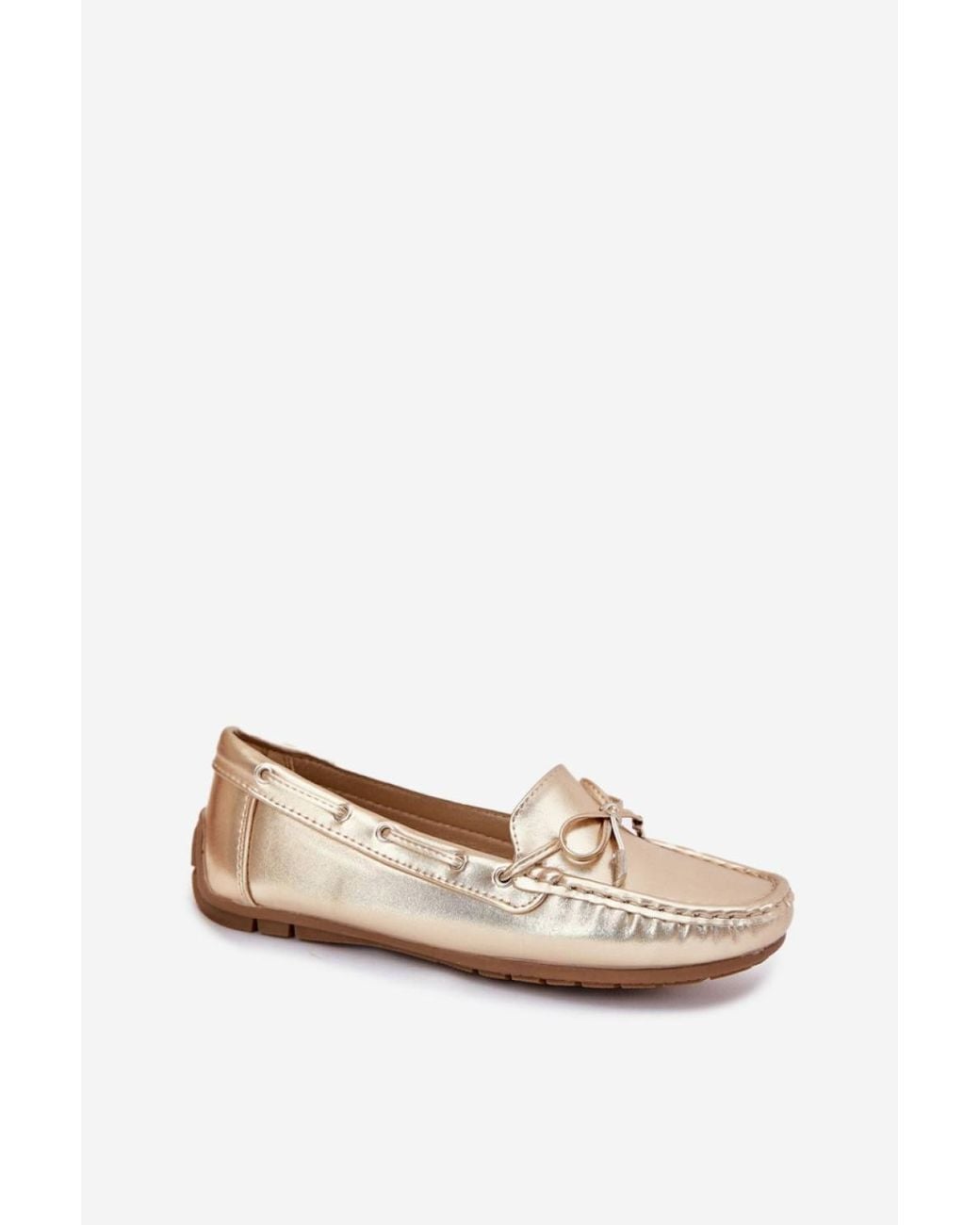 Love Lace Metallic Lace-Up Suede Loafers With Bow