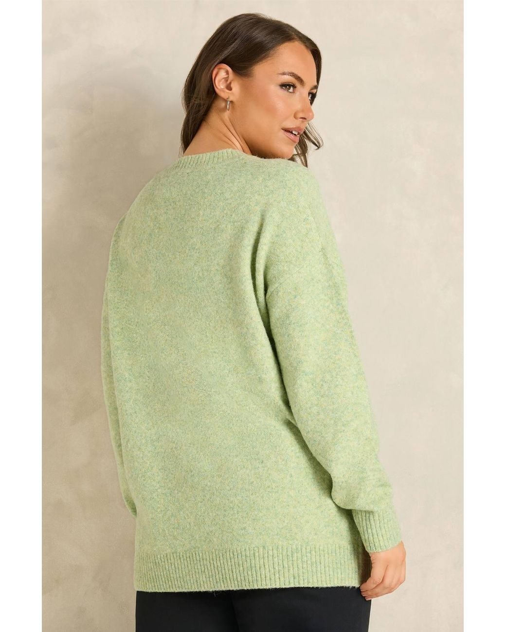 Evans Green Front Seam Jumper
