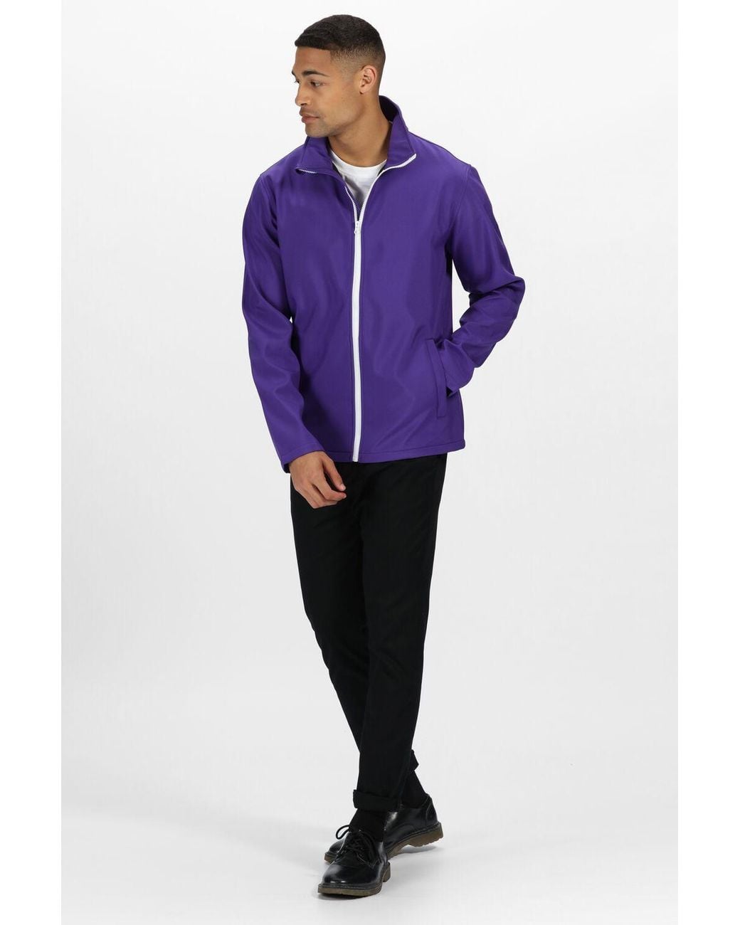 Regatta Purple Ablaze Printable Softshell Jacket for men