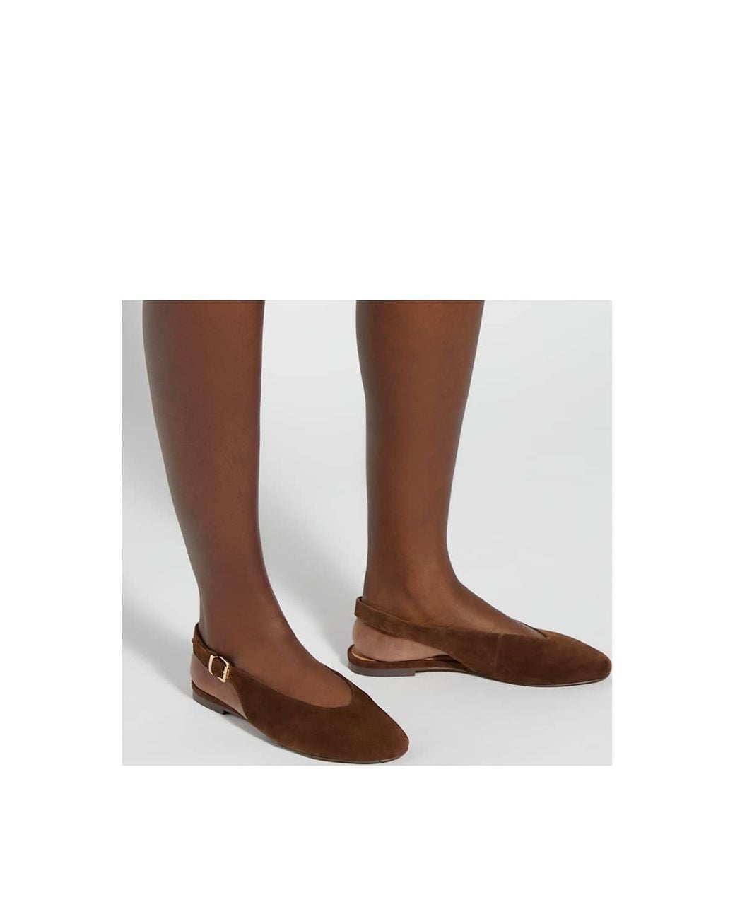 Dune Brown 'Honora' Suede Ballet Pumps