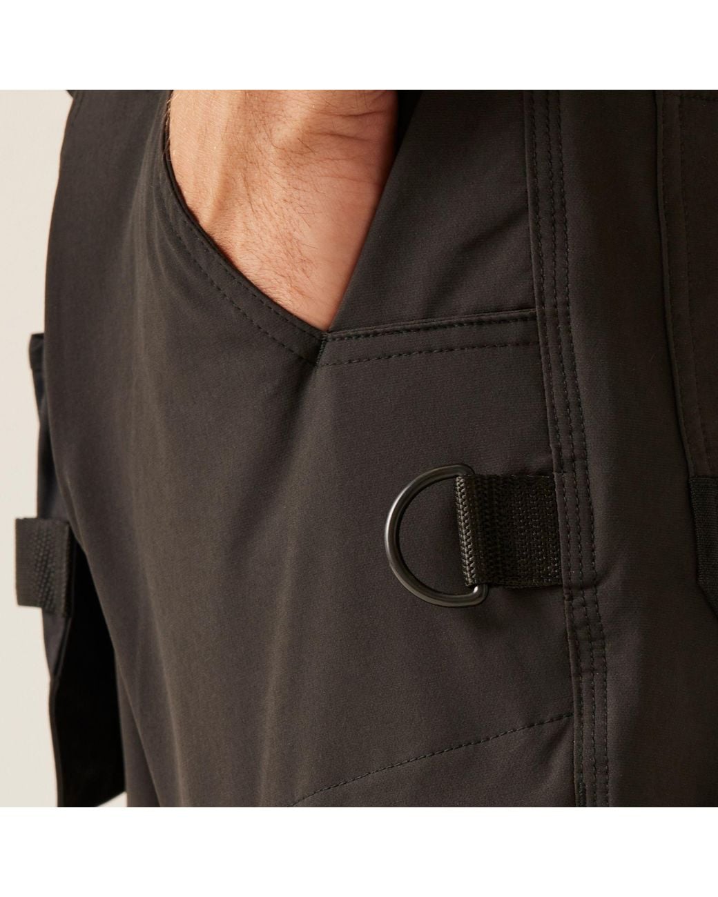 Regatta Black Hi-Vis X-Pro Stretch Holster Work Trousers for men