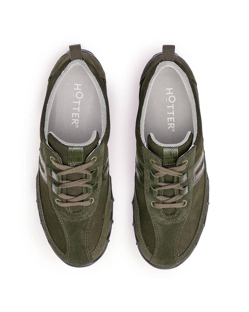 Hotter Green Extra Wide 'Leanne Ii' Trainers