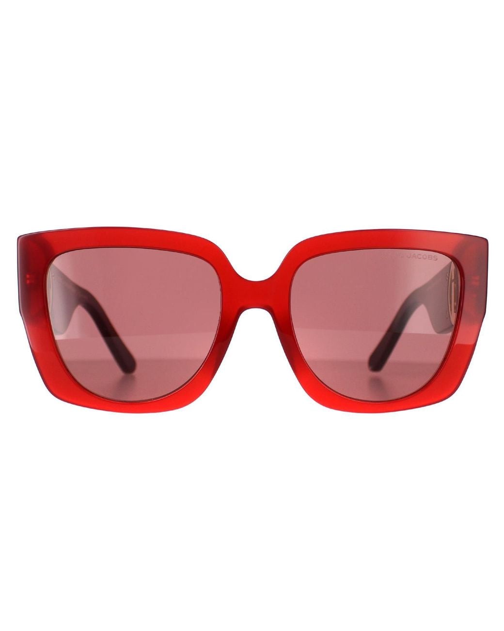 Marc Jacobs Red Rectangle Burgundy Marc 687/S