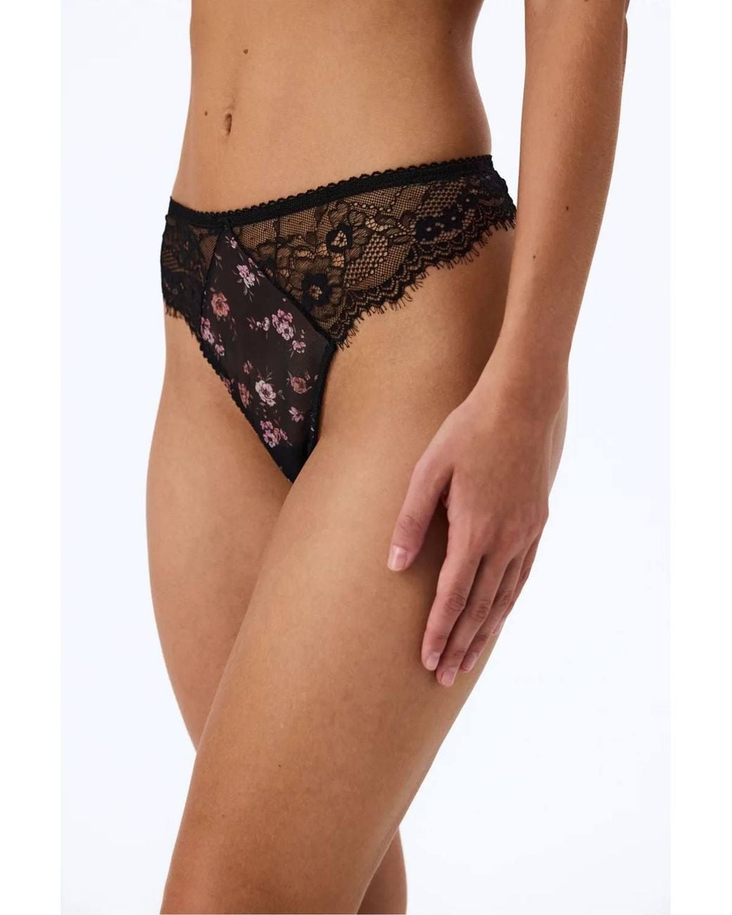 Penti Brown Printed Floral Brazilian Briefs