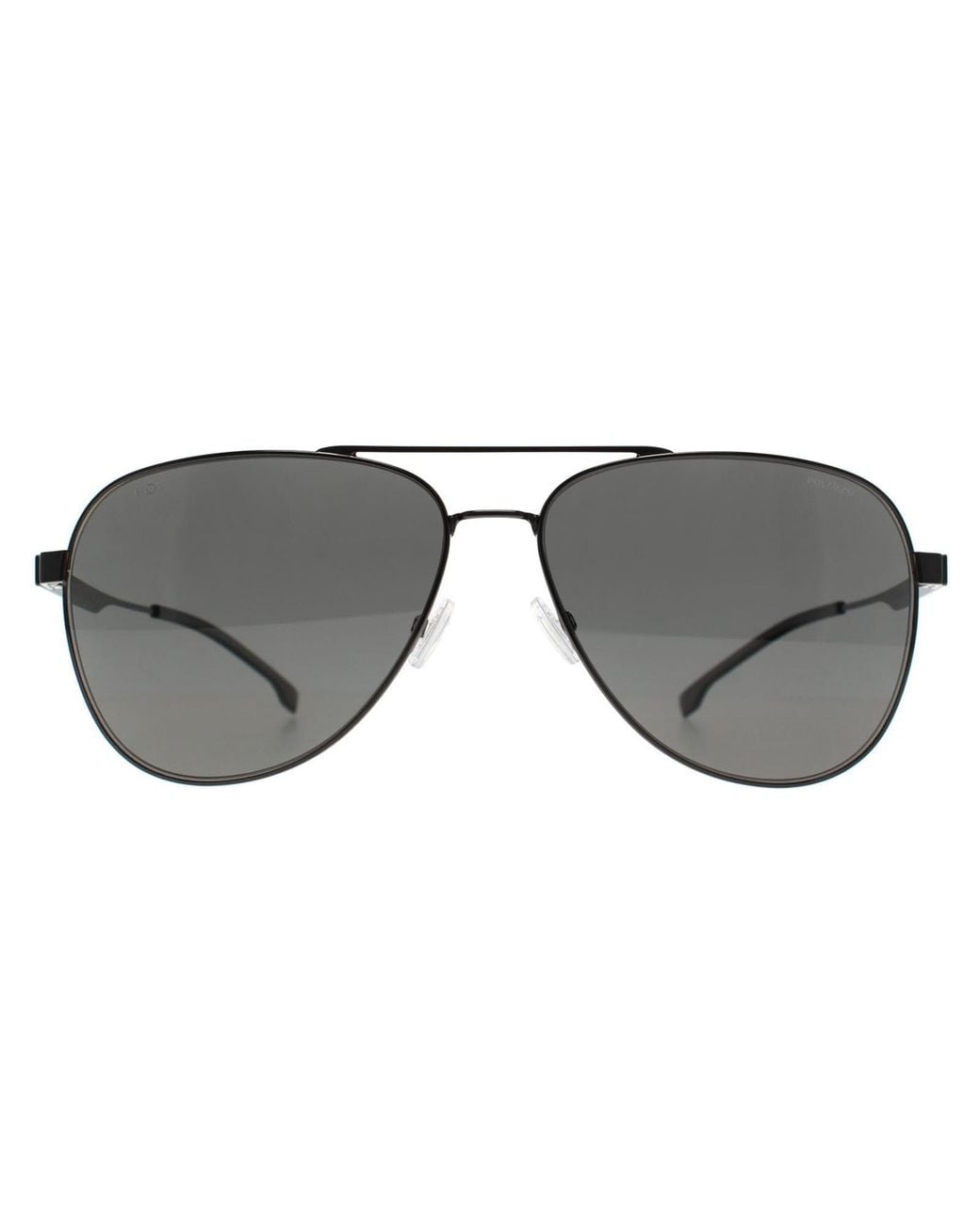Boss Gray Aviator Ruthenium Polarized Boss 1641/S for men