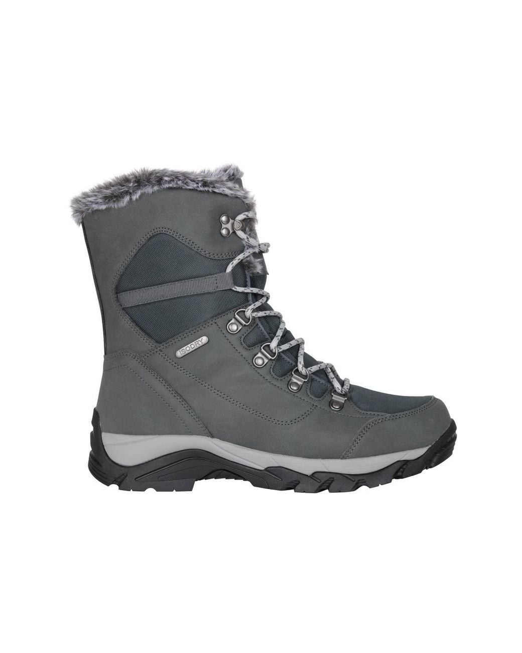 Mountain Warehouse Black 'Banff' Waterproof High Traction Sole Warm Outdoor Winter Snow Boots
