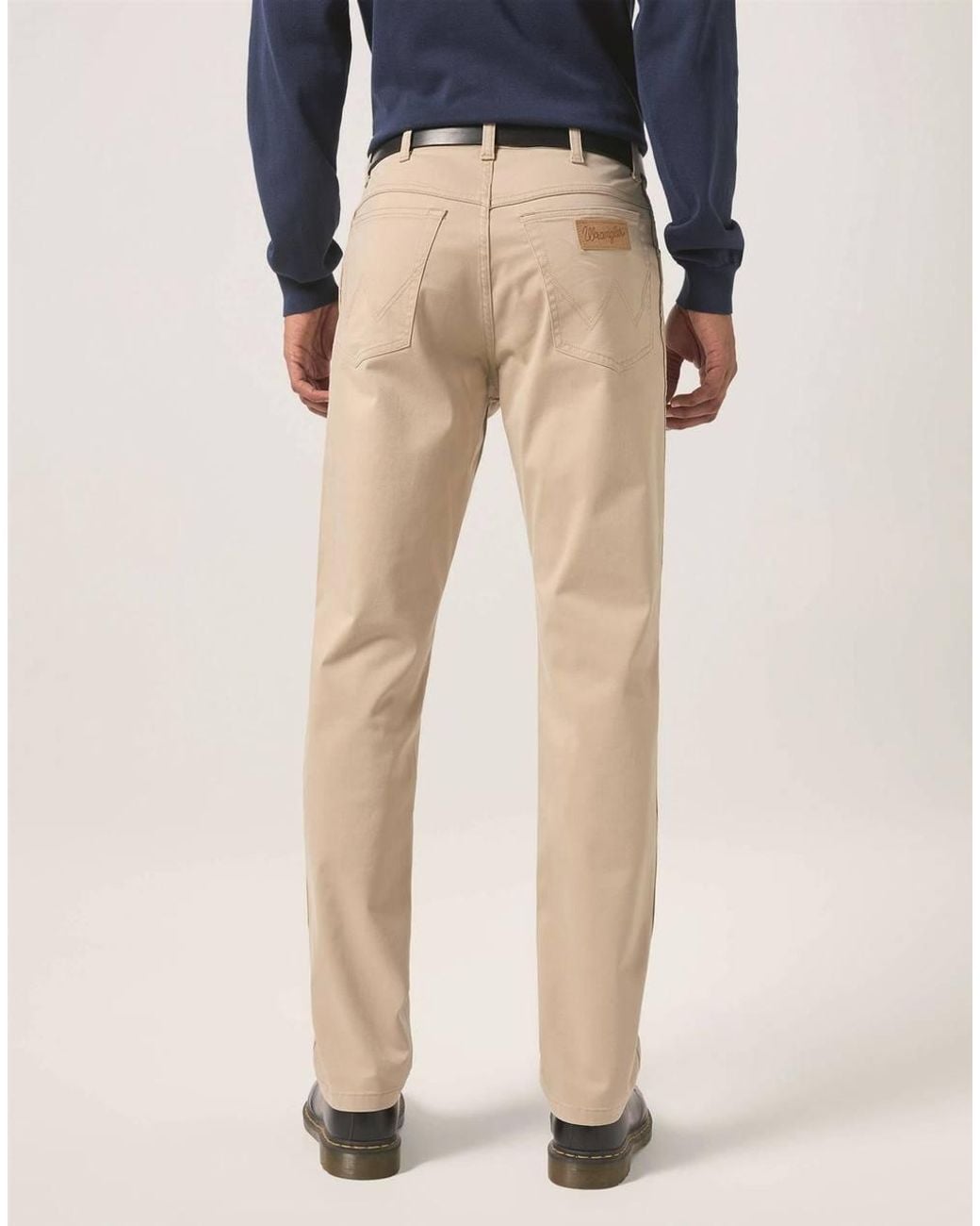 Wrangler Natural Texas Stretch Straight Soft Chino Trouser For for men