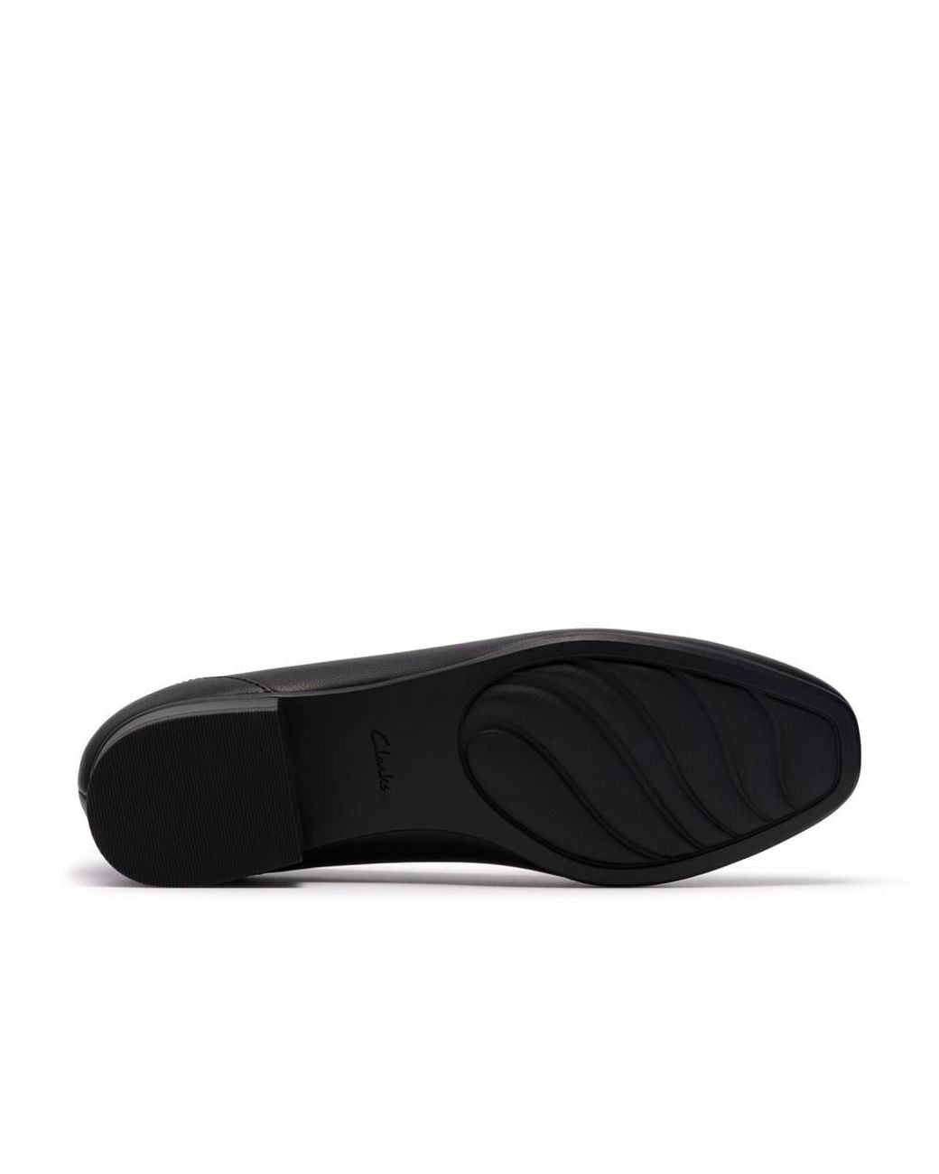 Clarks Black Juliet Mia Leather Loafers, Slip Ons