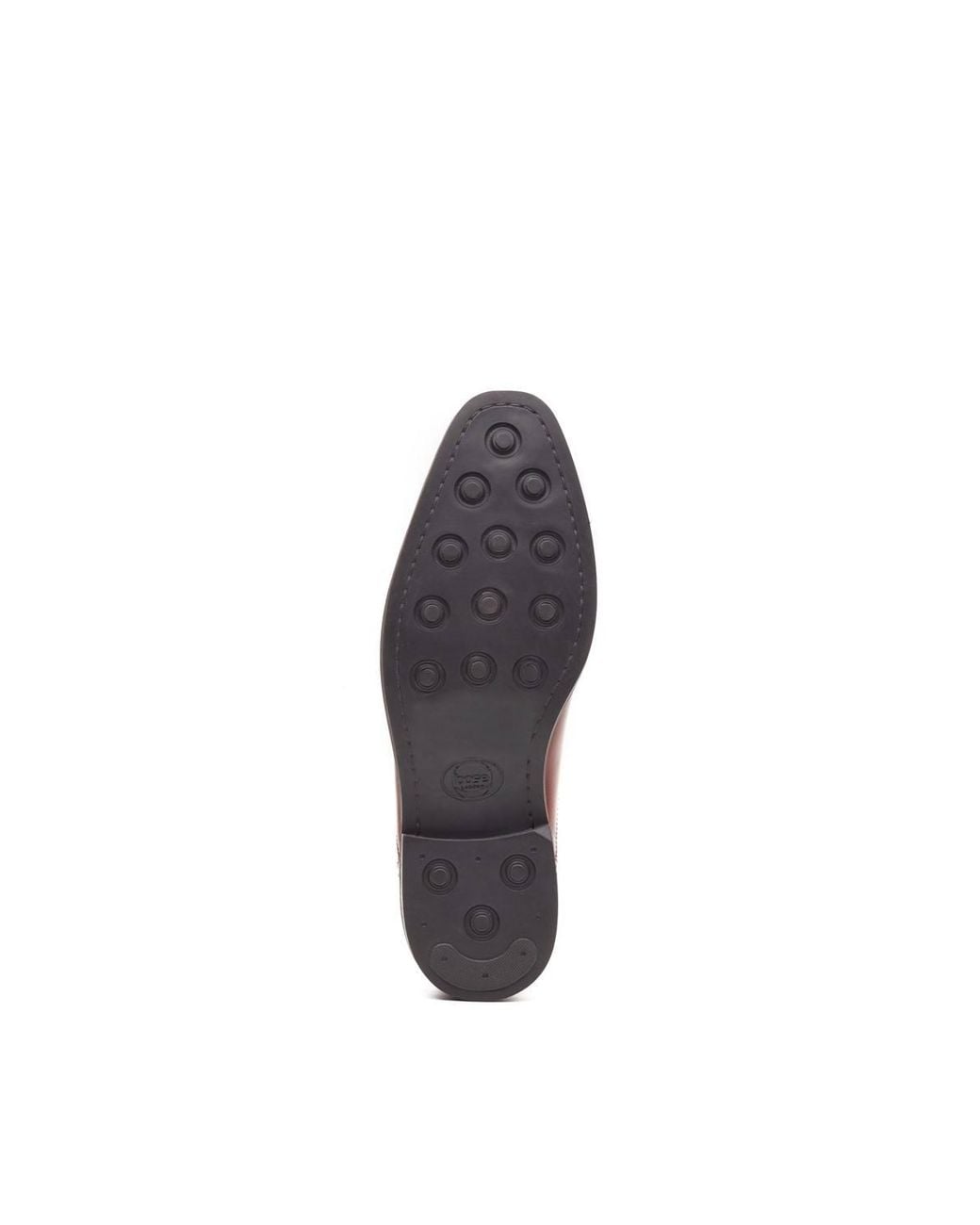 Base London Red Ascot Toe Cap Oxford Shoe for men