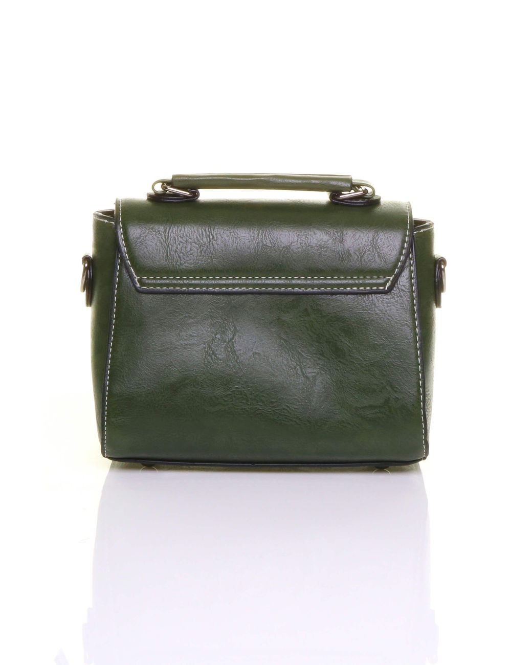 AJVANI Green Everyday Smart Casual Crossbody Flap Bag