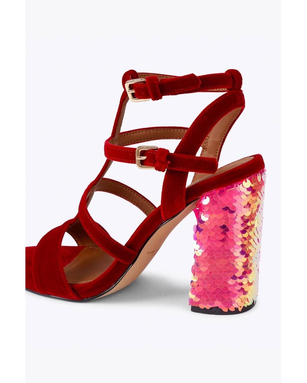Kurt Geiger Red 'Kgl Gladiator Sandal' Heels
