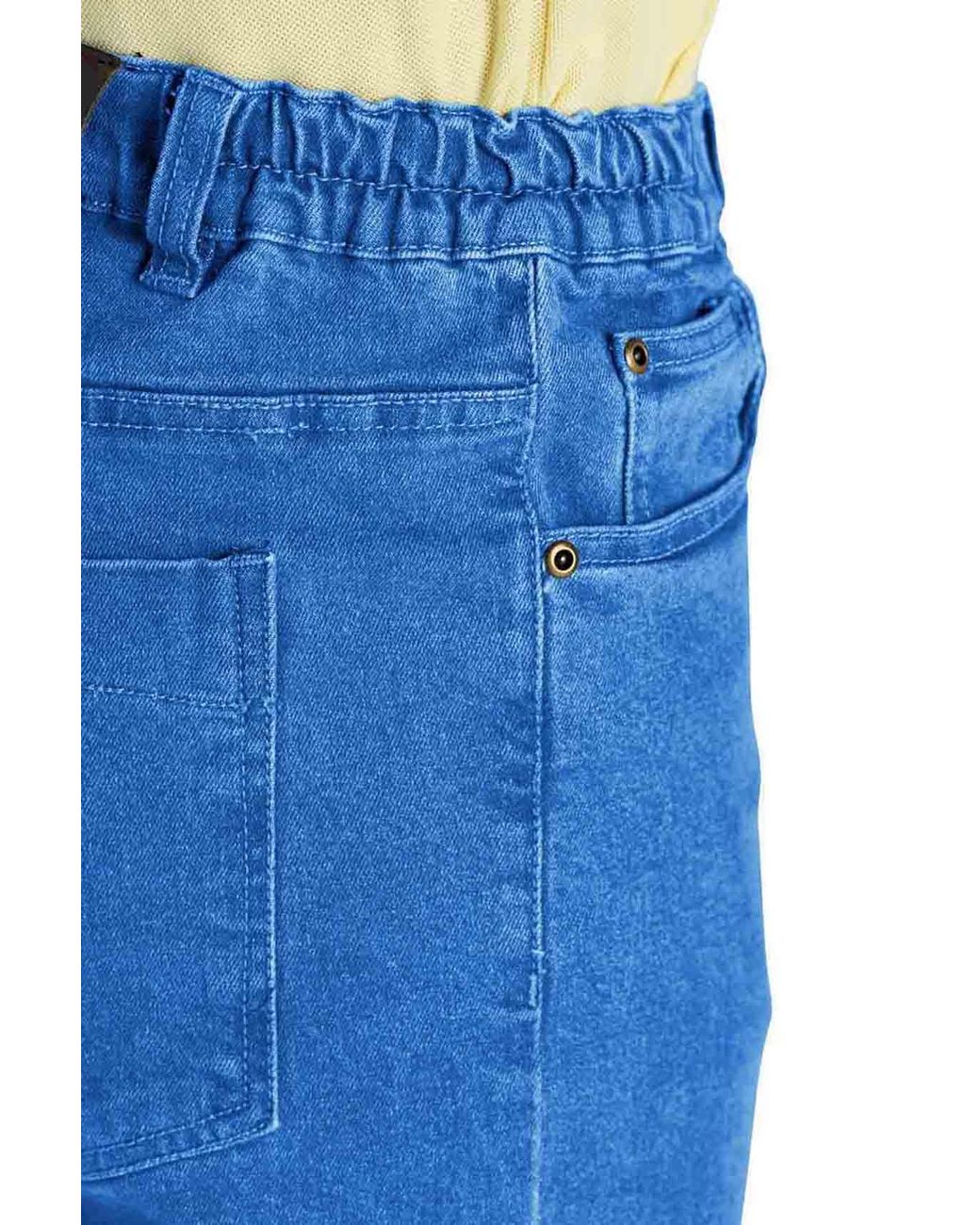 Chums Blue Stretch Fabric Side Elasticated Waistband Stonewash Finish Denim for men