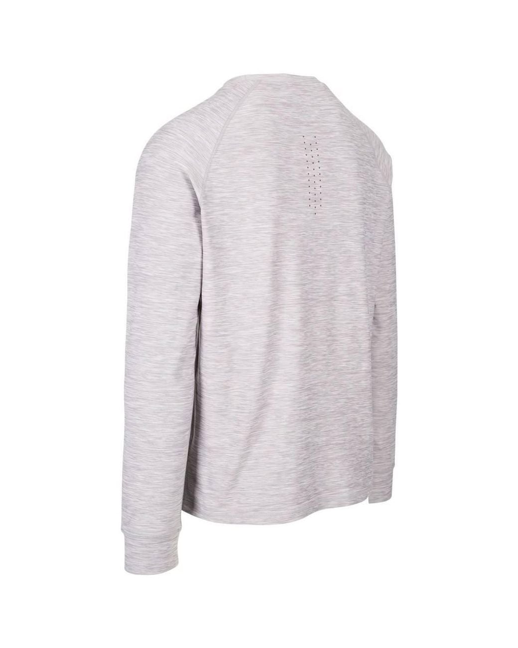 Trespass Gray Callum Dlx Long-Sleeved T-Shirt for men