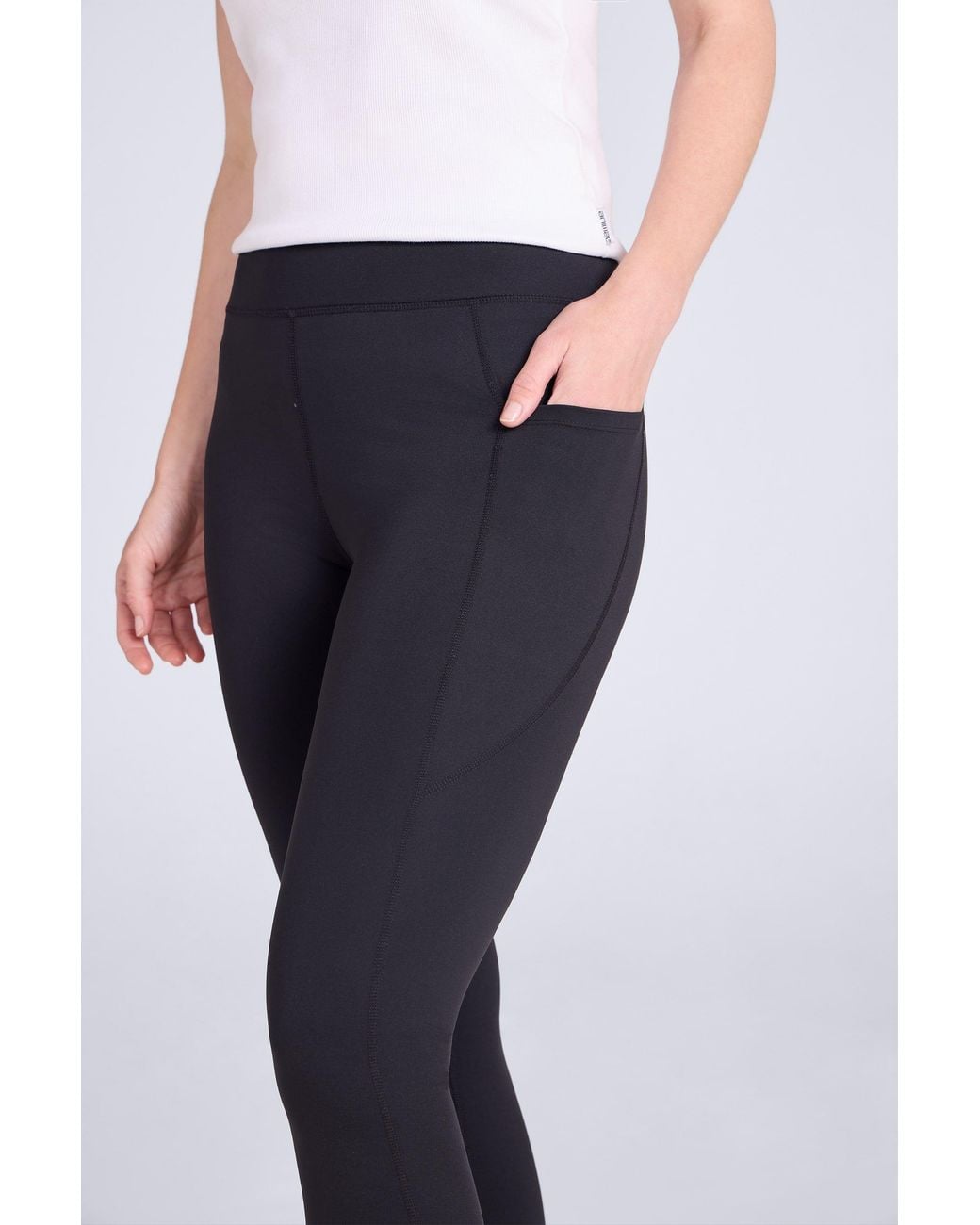 Mountain Warehouse Blue 'Blackout' Lightweight Stretchy Moisture Wicking High Waisted Leggings