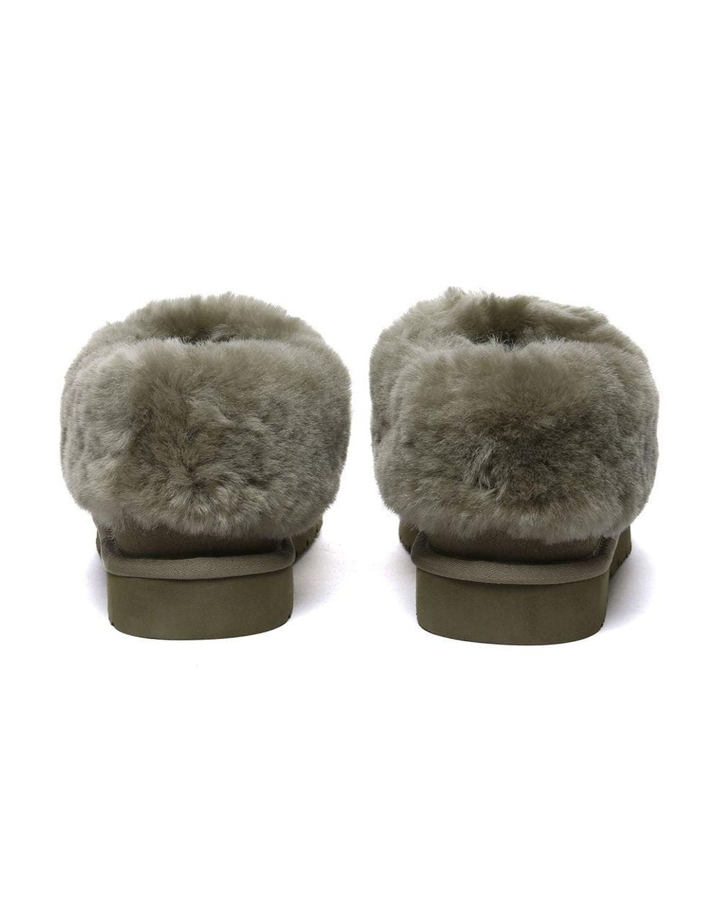 EverAu Australia Green Real Sheepskin Ibis Slippers With Eva Sole