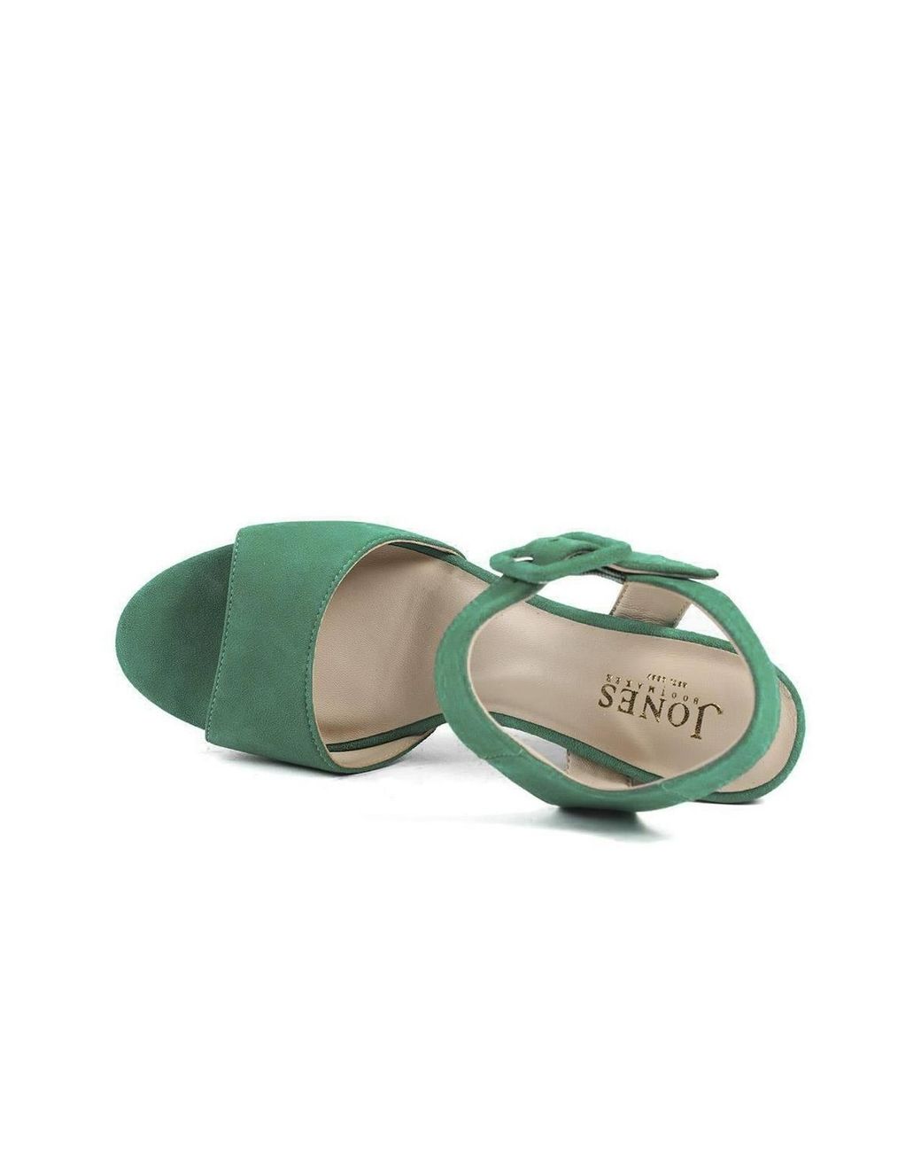 Jones Bootmaker Green Grazina Leather Wedges