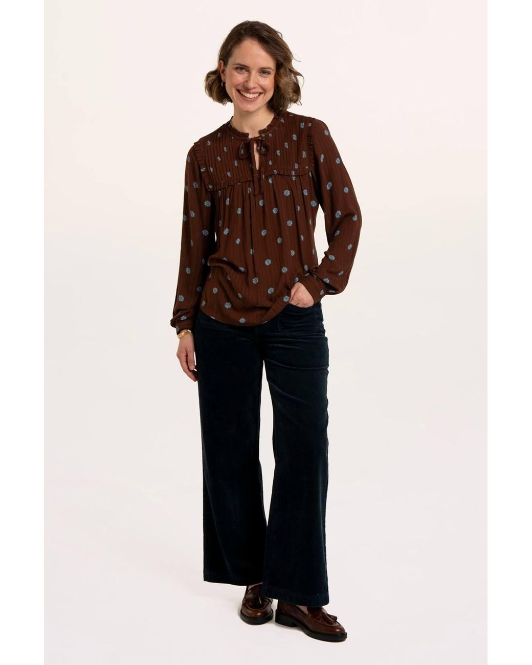 Brakeburn Brown Eliora Blouse