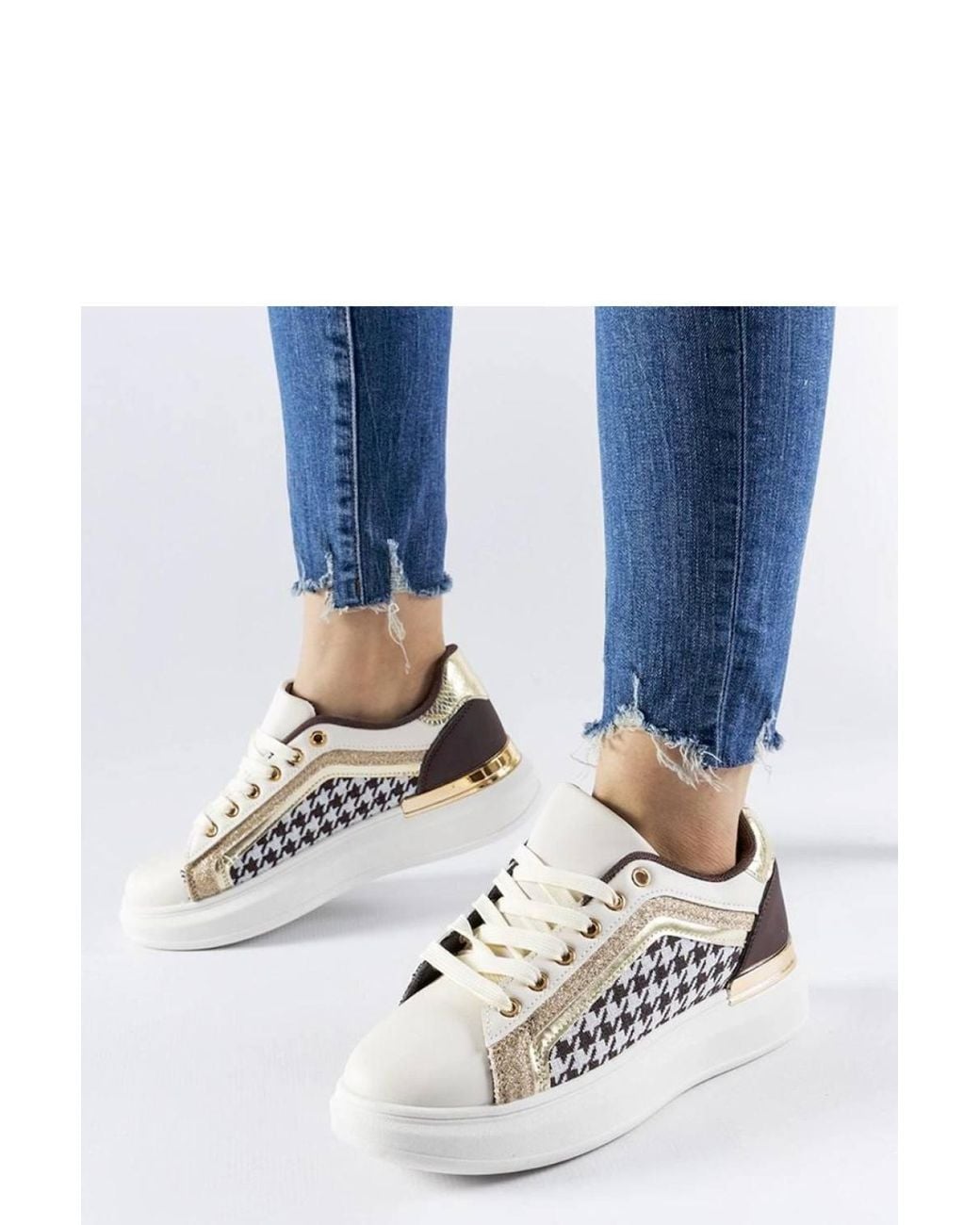 Love Lace Blue Evening Round Toe Lace-Up Sports Trainers