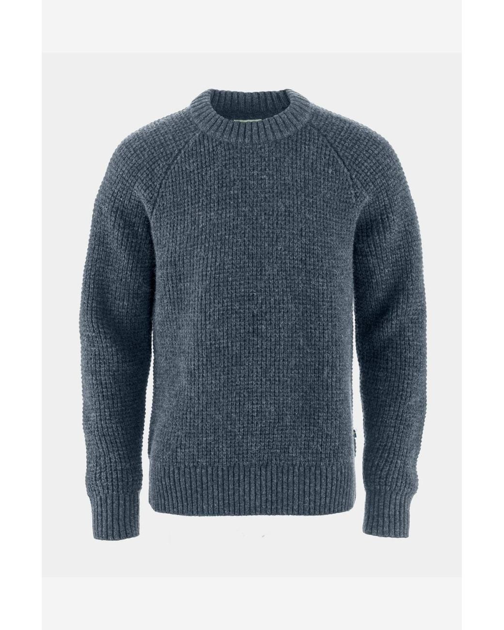 Fjallraven Blue Long Sleeve Crew Neck Jumper for men