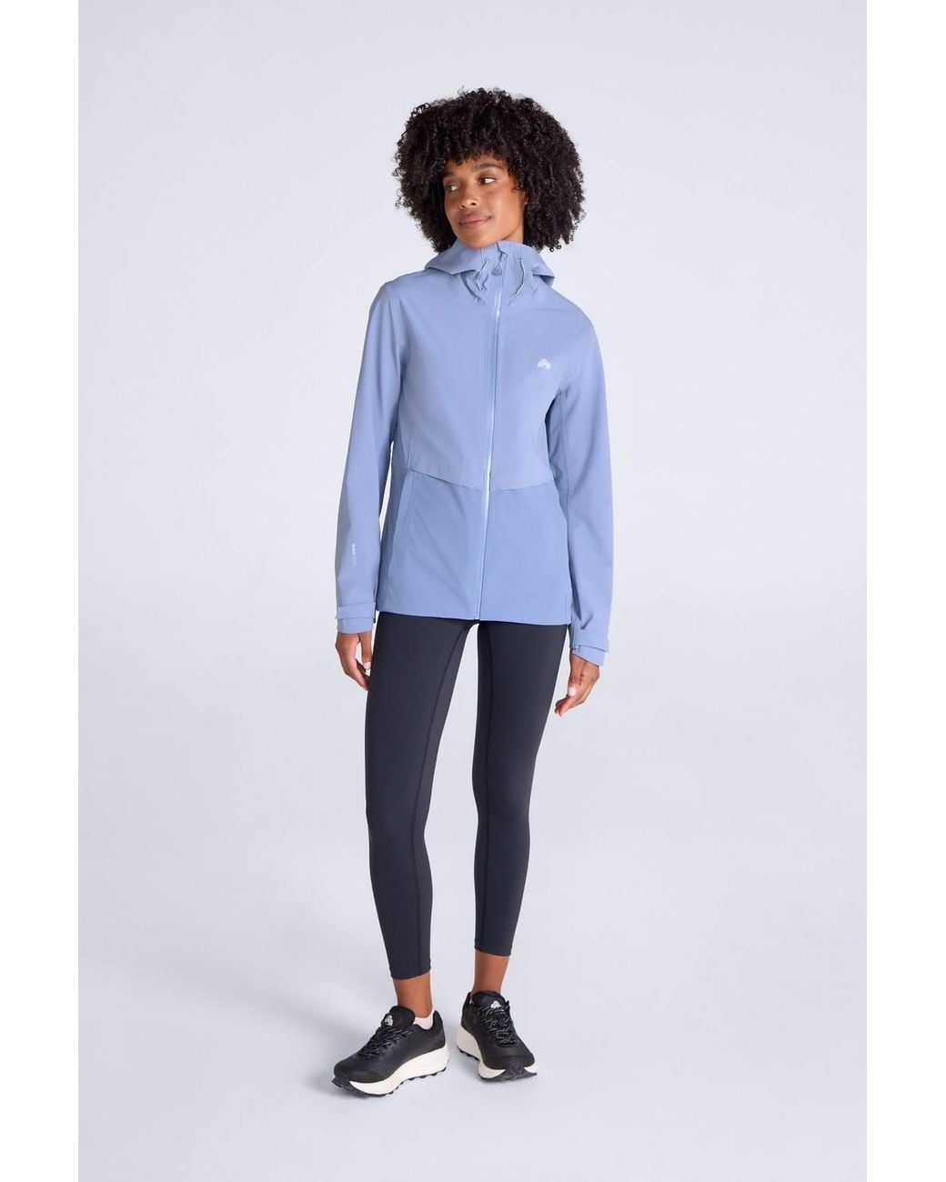 Mountain Warehouse Blue 'Hartwell' 3 Layer Waterproof Breathable Lightweight Packable Jacket