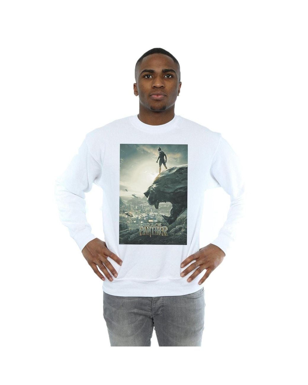 Marvel Blue Panther Poster Sweatshirt for men
