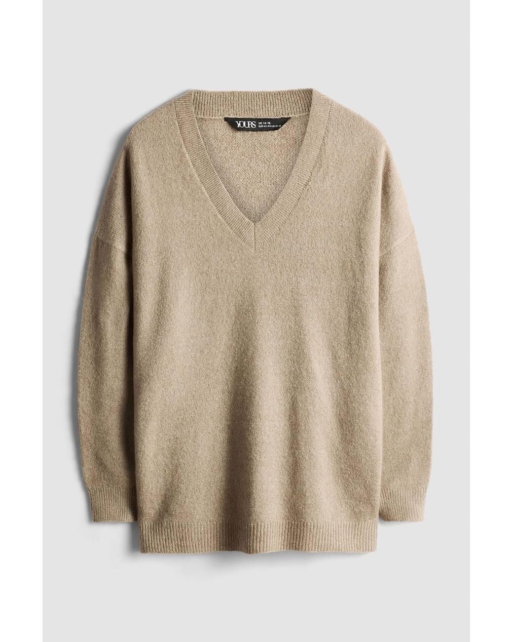 Yours Gray 2 Pack V-Neck Jumpers