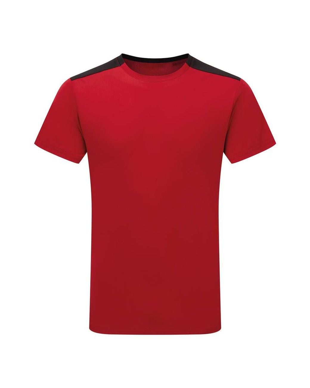 Tridri Red Performance Contrast T-Shirt for men