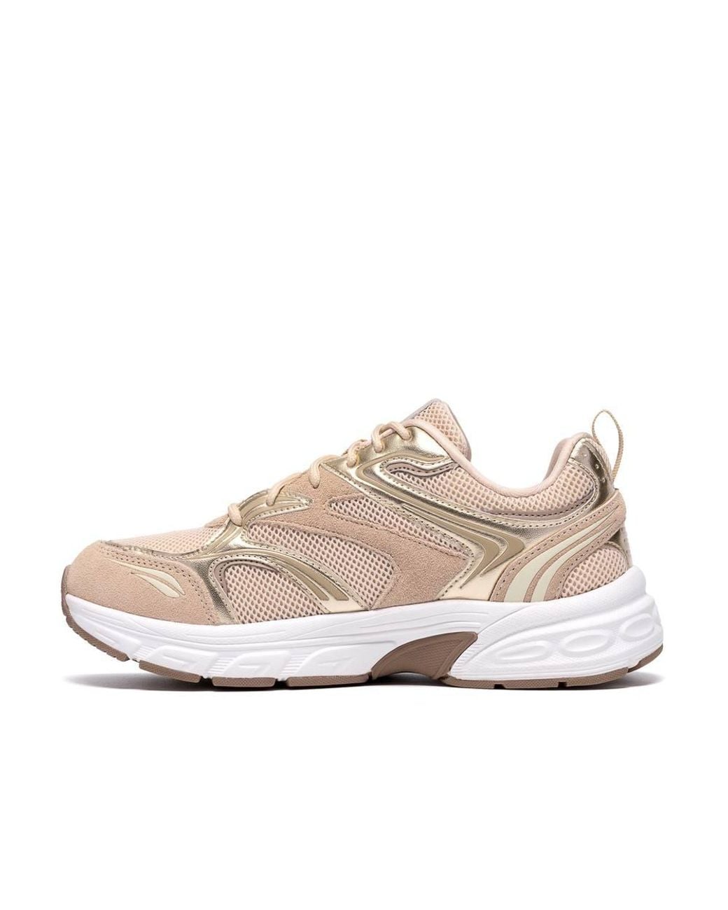 Clarks Pink Axcel Walk Metallic Trainers