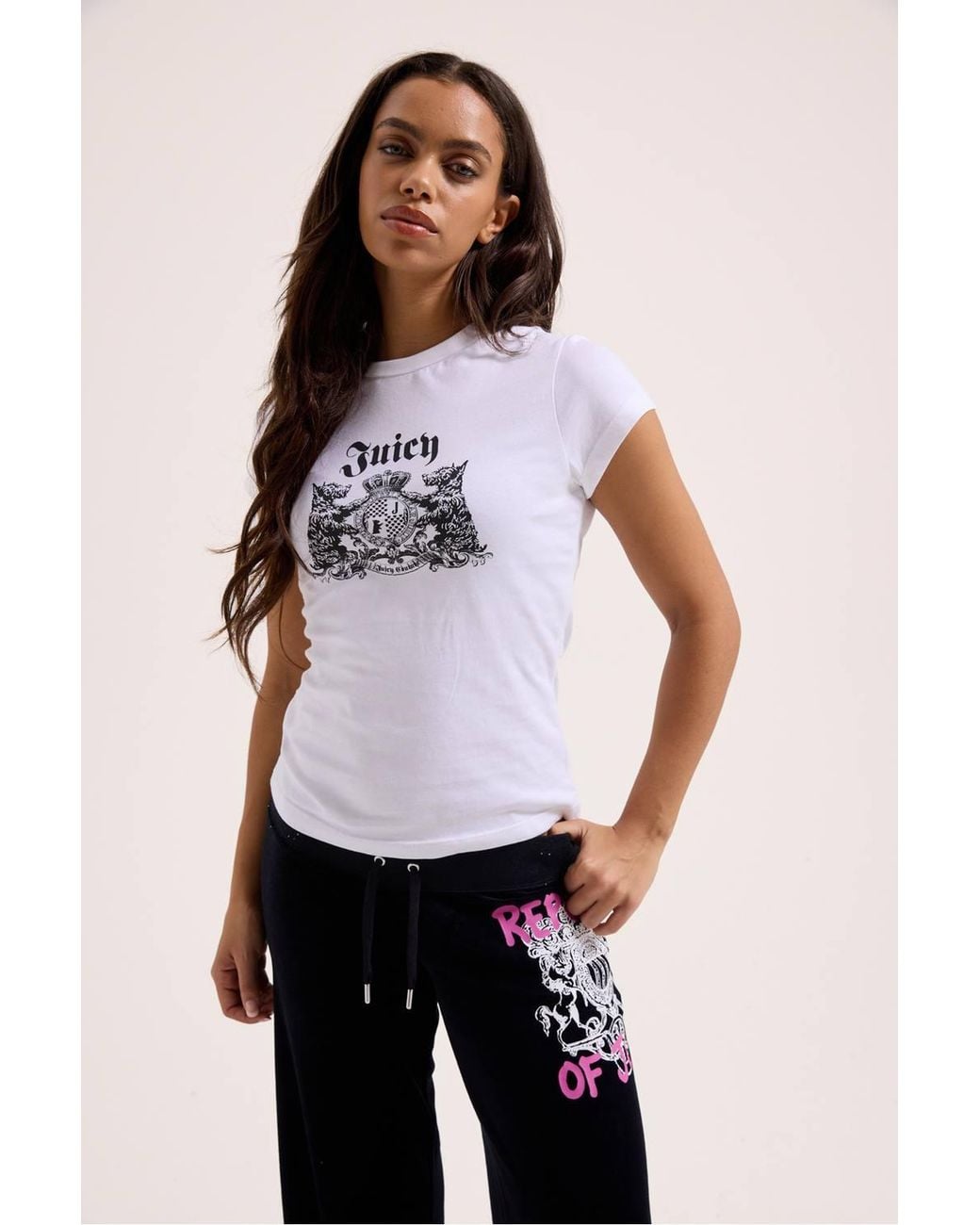 Juicy Couture White Dog Crest Baby T-Shirt
