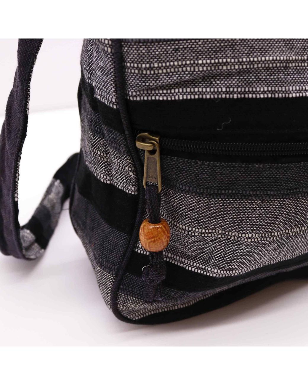 KDMD Black Large Nepal Sling Bag (Adjustable Short Strap)