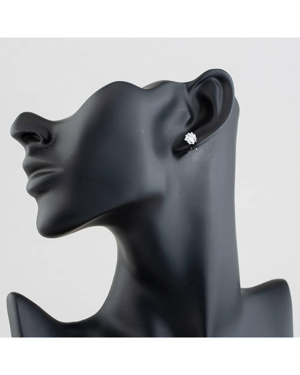 T.H.Baker Metallic 5Mm Square Cubic Zirconia Stud Earrings 8-58-3319