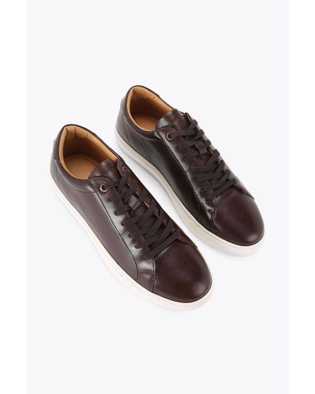 KG by Kurt Geiger Brown 'Fire' Leather Trainers for men