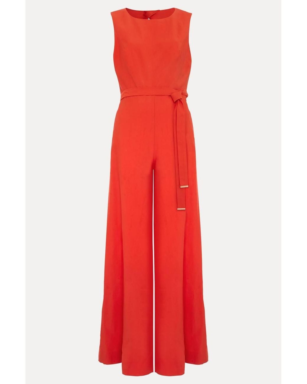 Phase Eight Red Marta Sleeveless Wide-Leg Jumpsuit