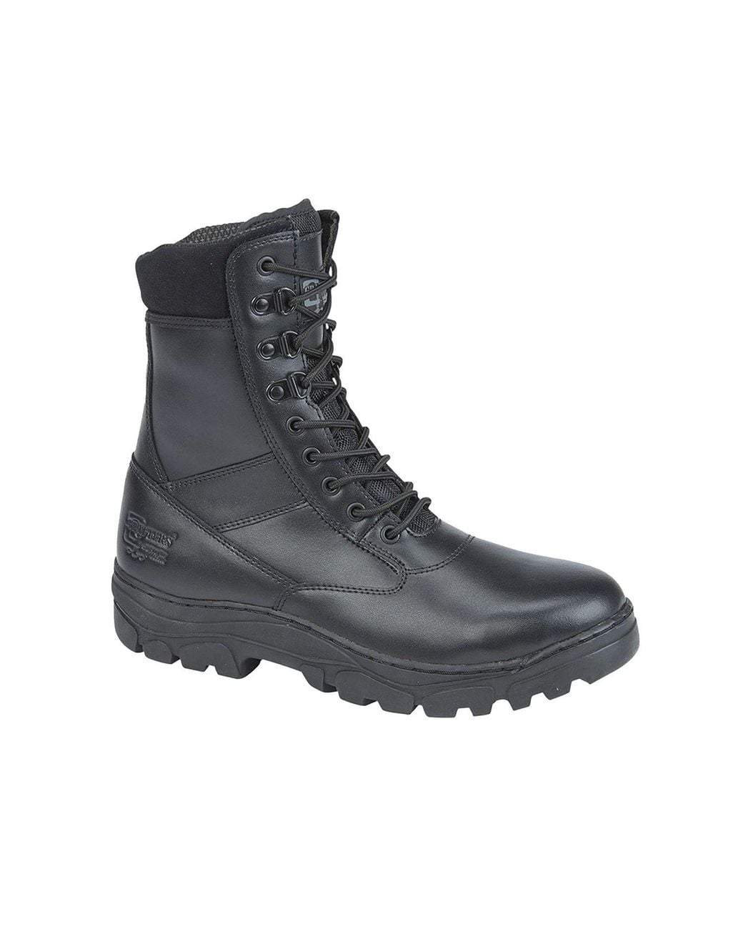 Grafters Gray Maverick Leather Combat Boots for men