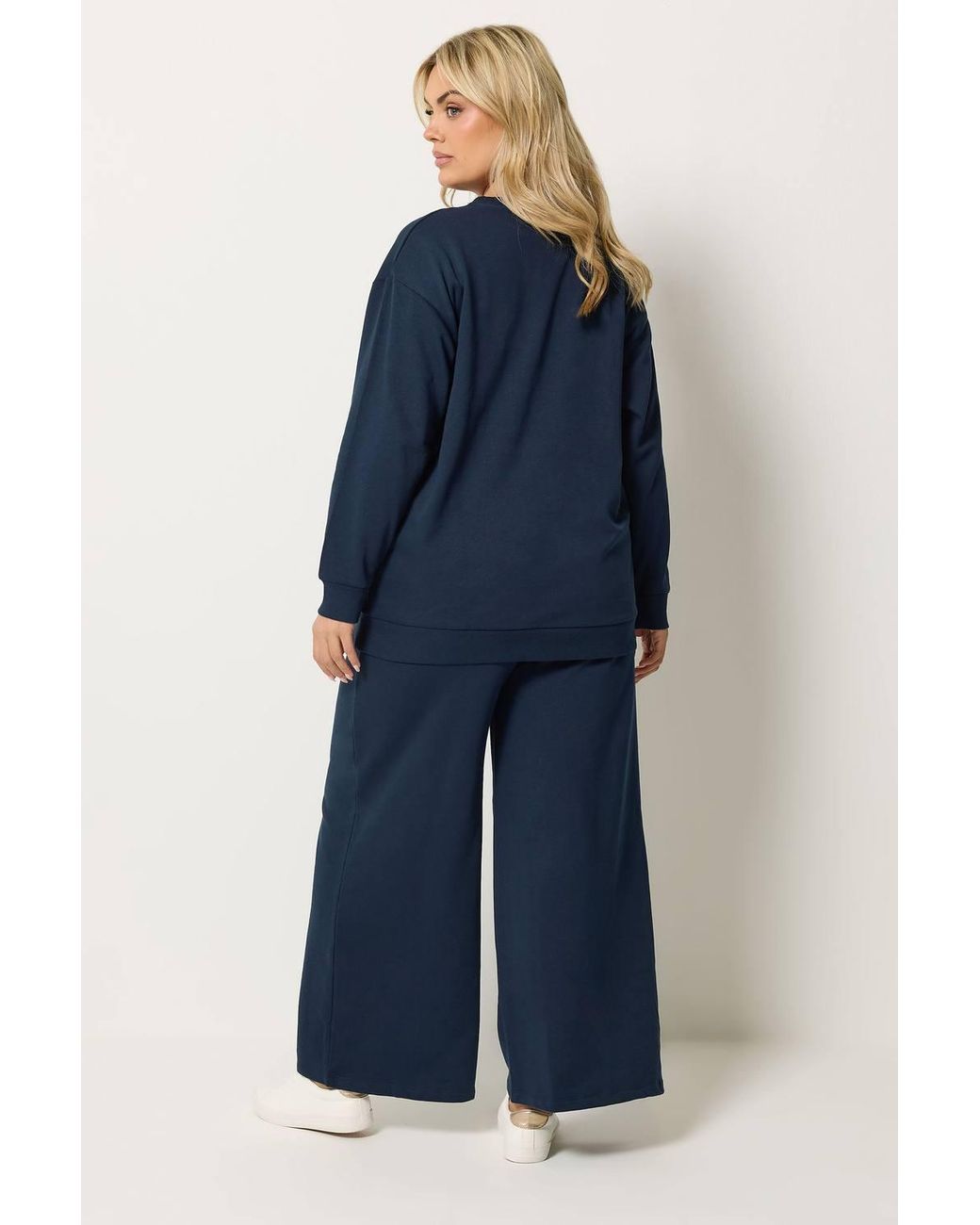 Yours Blue Sweatshirt Jogger & T-Shirt Set