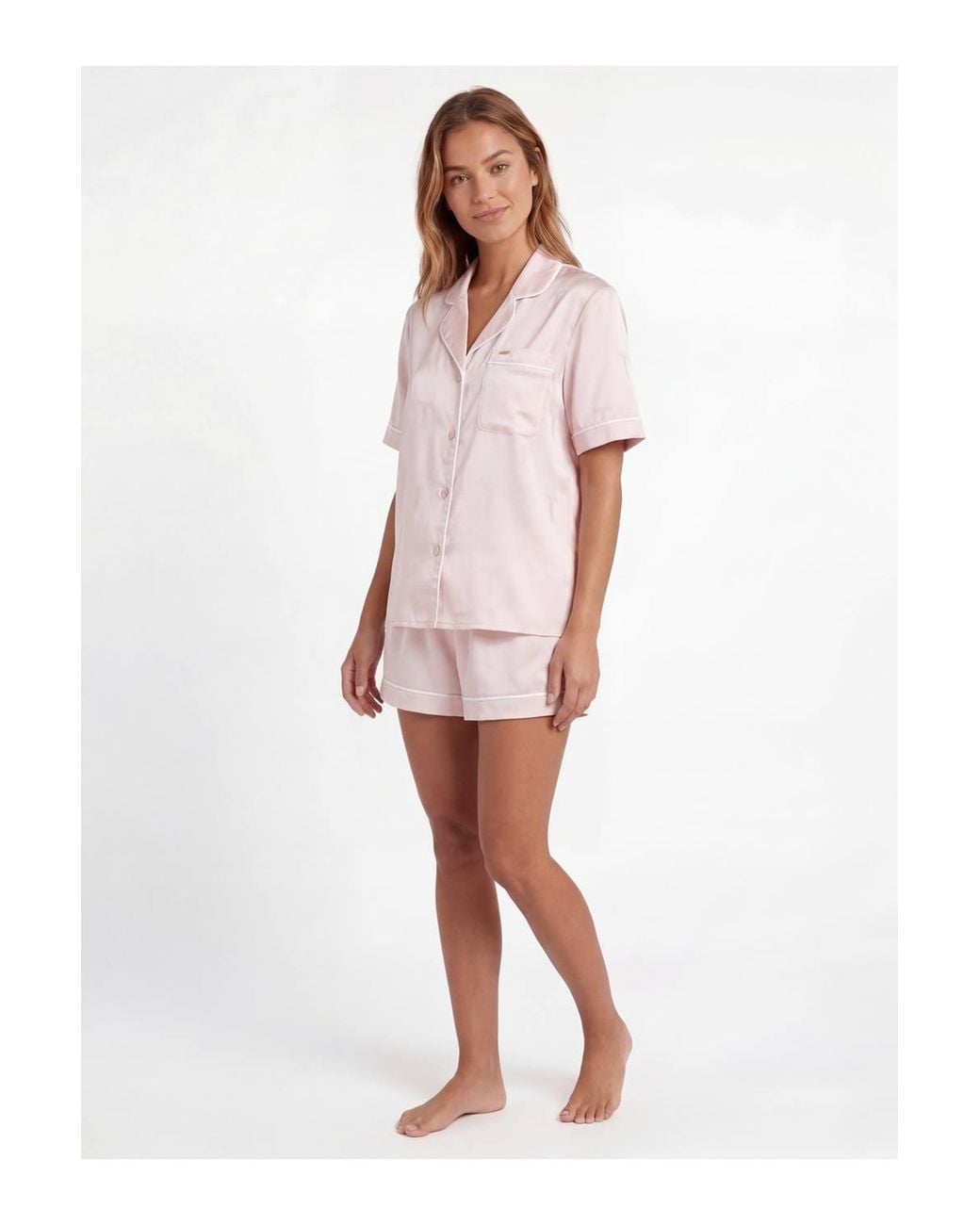 Ted Baker Pink Sybil Short Pyjama Set Mauve Chalk