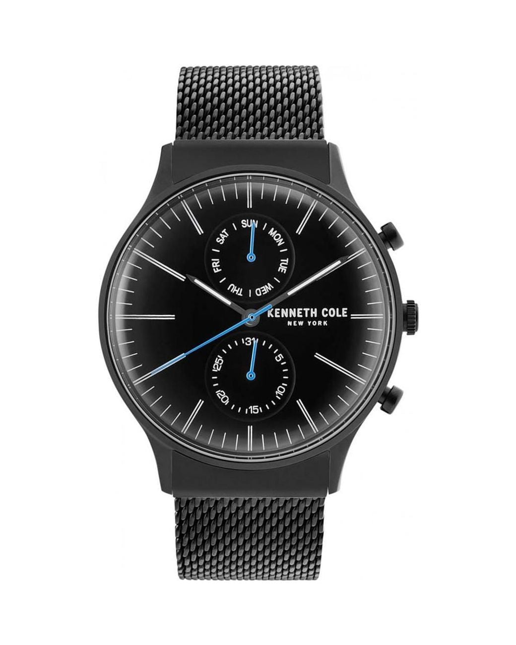 Kenneth Cole Black Kc50585007 Modern 43Mm Quartz Watch for men