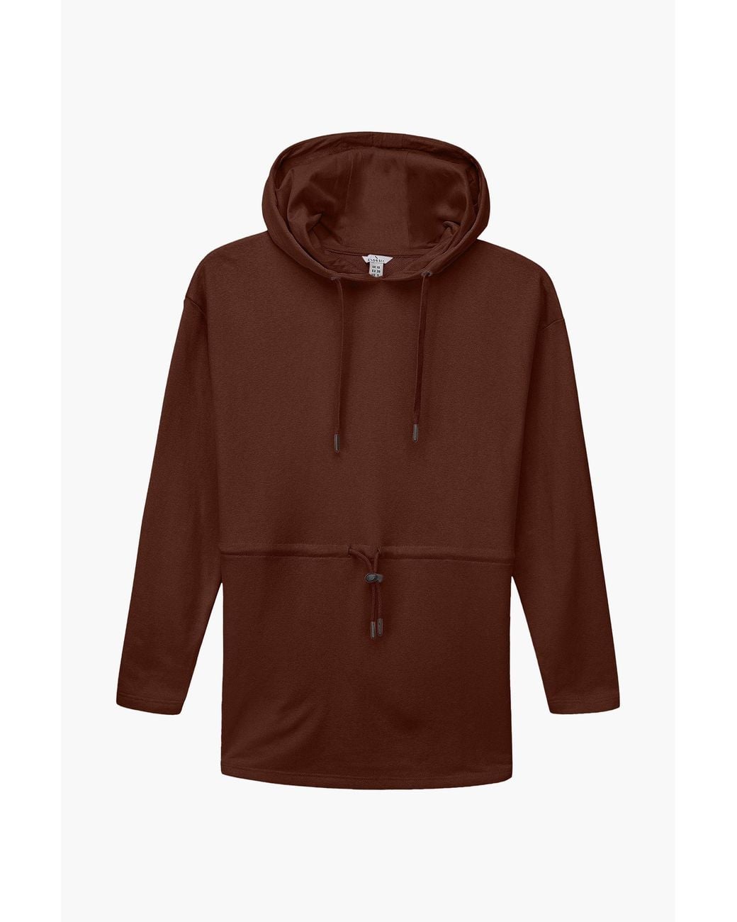 Enorsia Brown Relaxed Fit Terry Sweatshirt