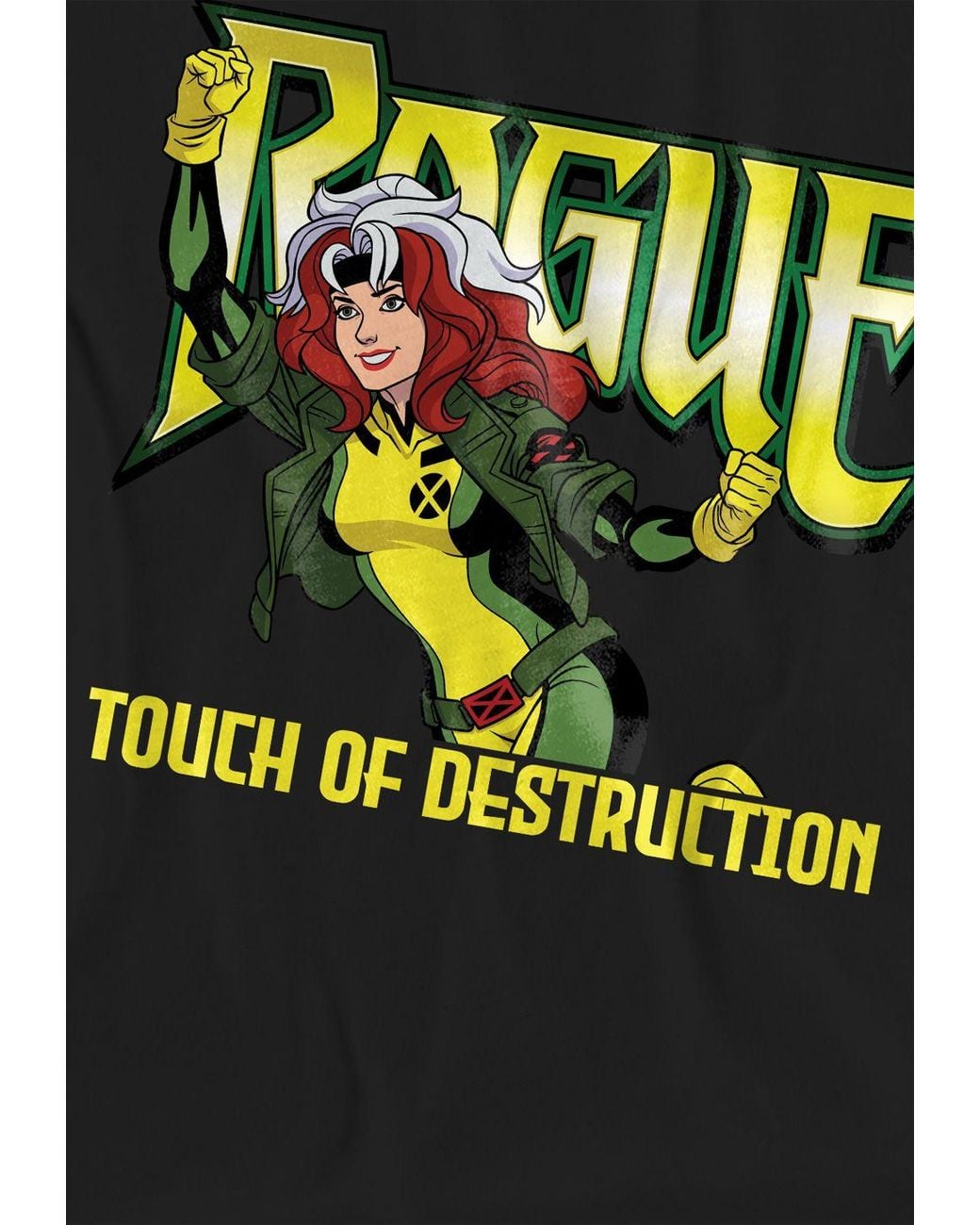 Marvel Black X- 97 Rogue Touch Of Destruction T-Shirt