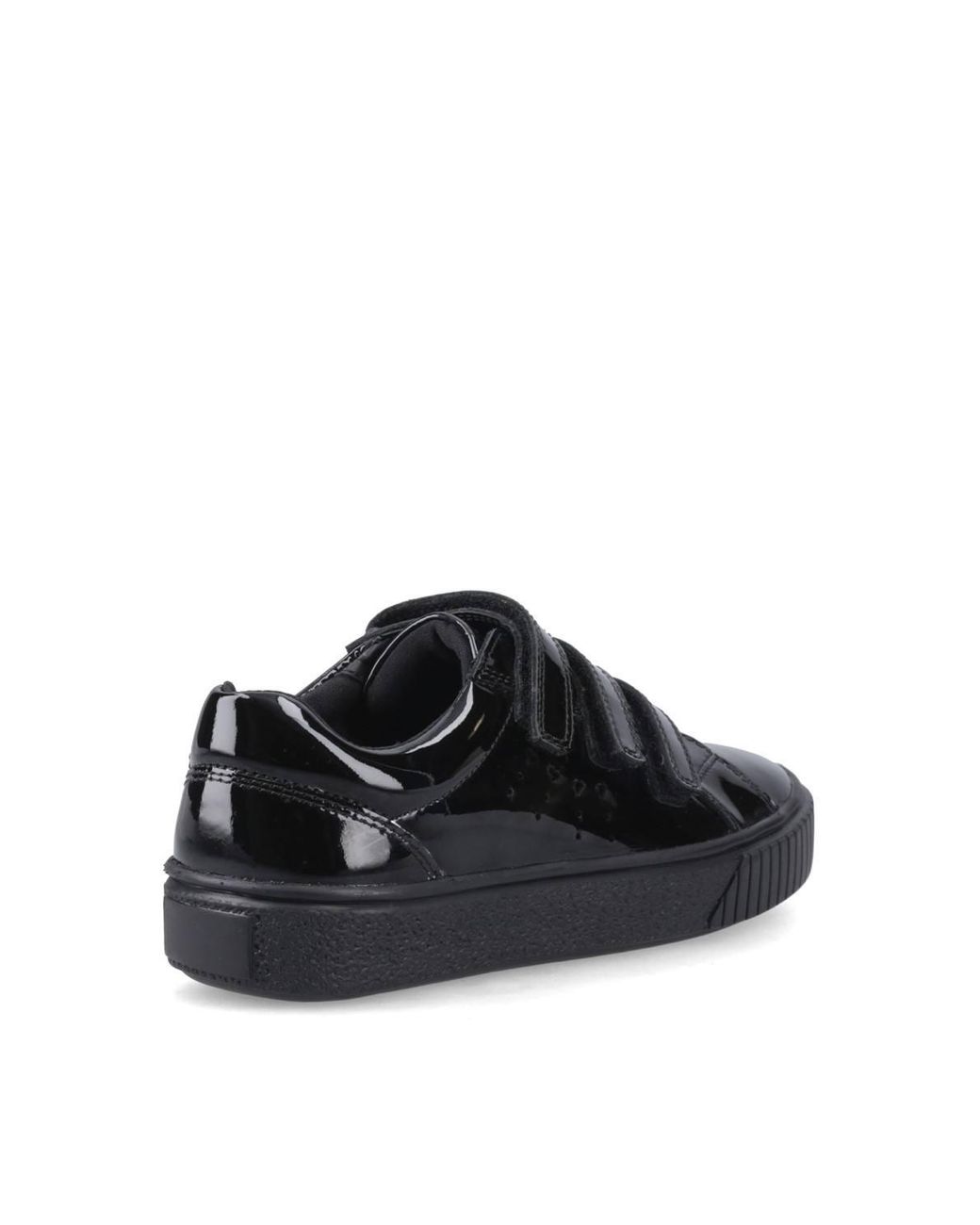 Hush Puppies Black Elsie Patent Trainer