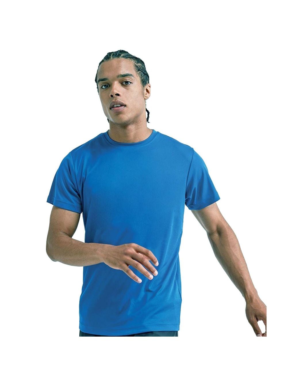 Tridri Blue Performance T-Shirt for men