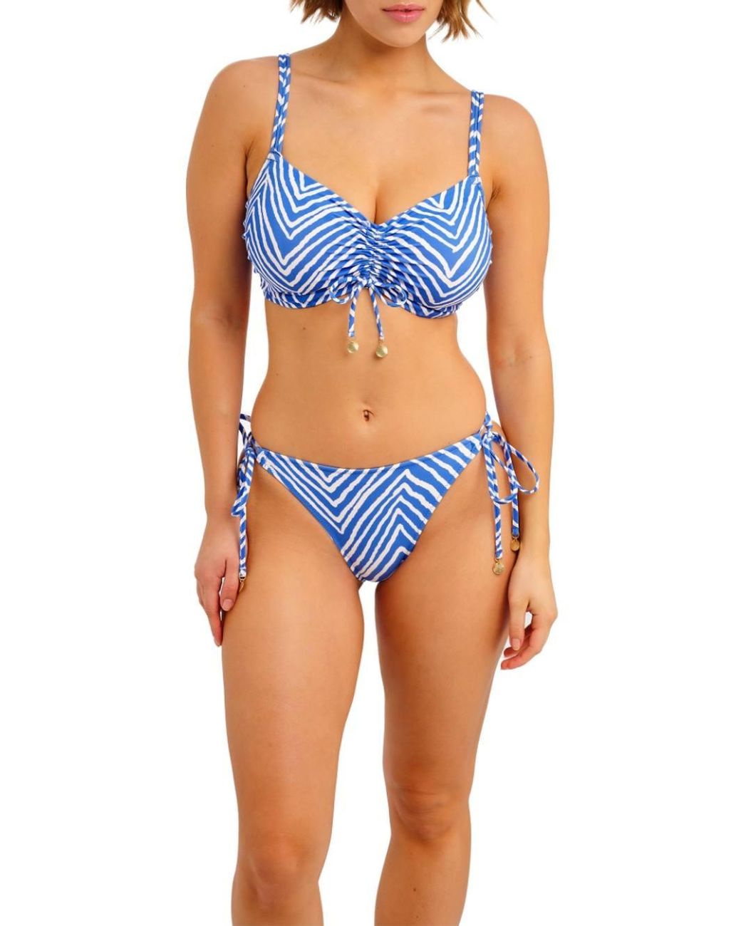 Freya Blue Fiji Falls Bralette Bikini Top