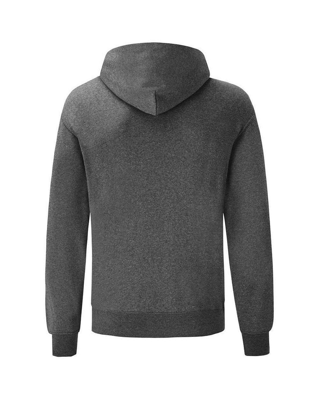 Fruit Of The Loom Gray Classic Hooded Sweatshirt for men