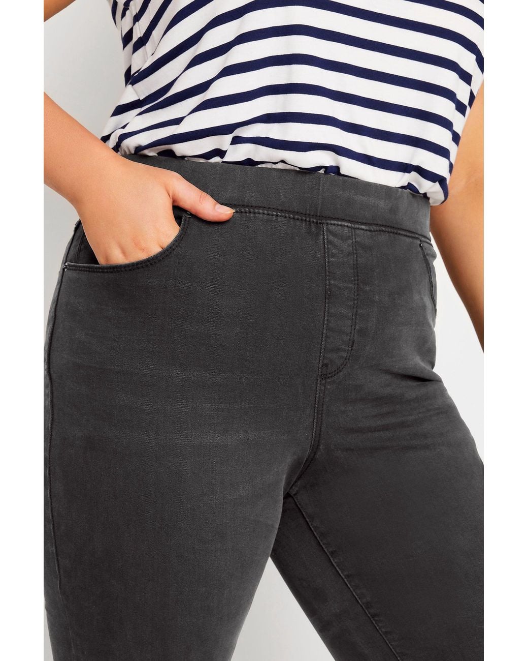 Yours Black Low Rise Jeggings